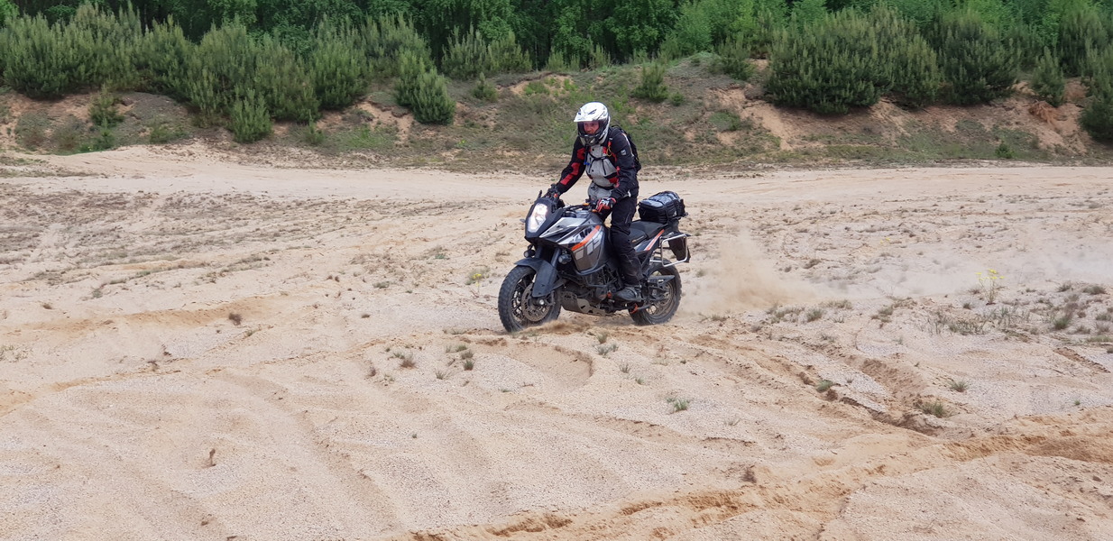 Adventure bike group in Poland
